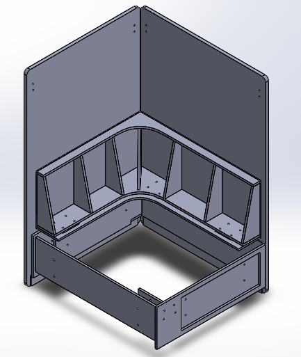 Assembled parts in Solidworks